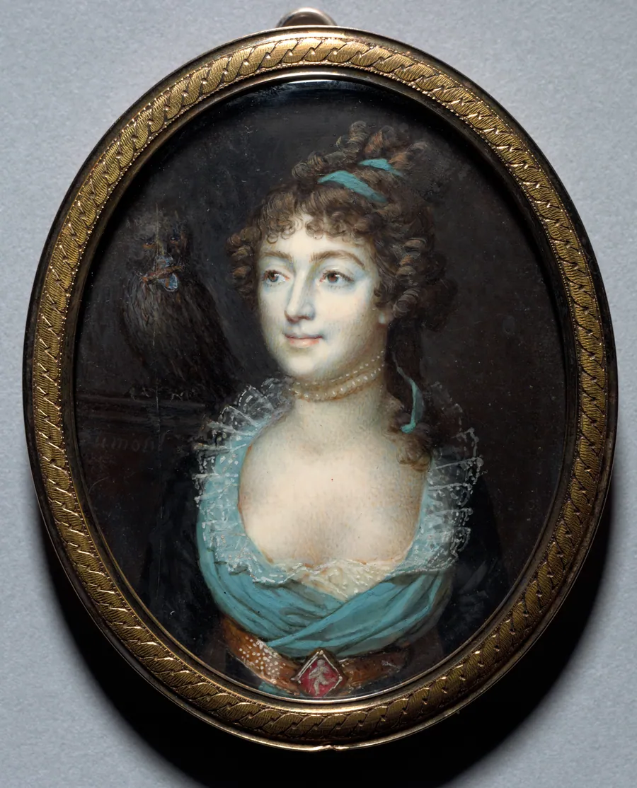 Portrait of Mademoiselle Marie-Anne Adelaide Le Normand by François Dumont