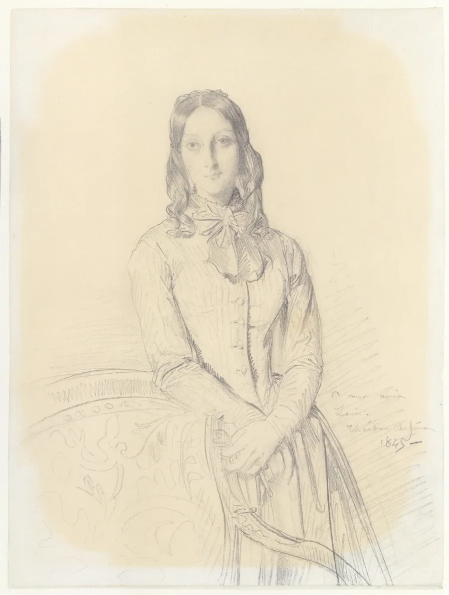 Portrait of Madame Gabrielle Marcotte de Quivières by Théodore Chassériau