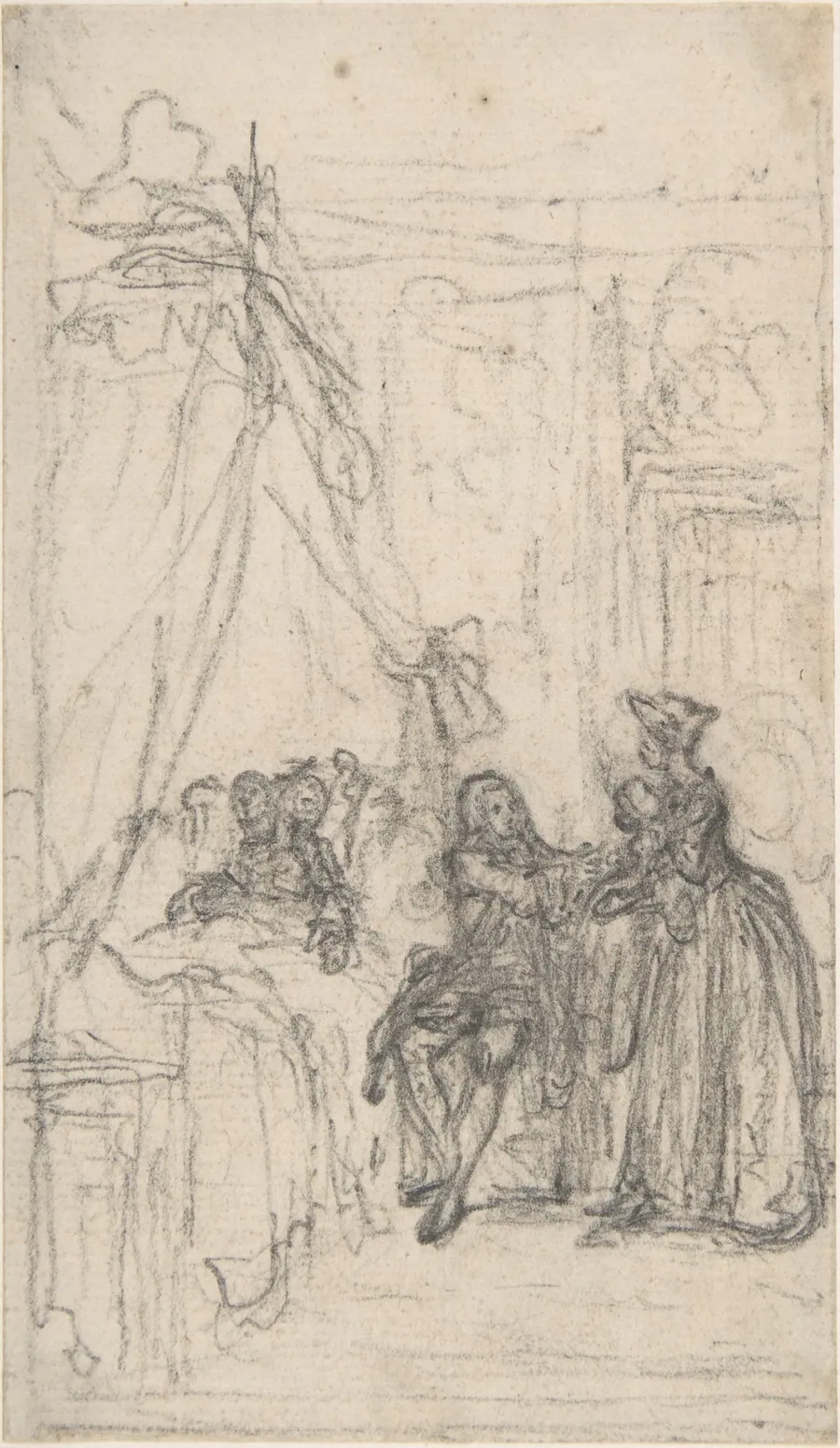 Study for a frontispiece for "Histoire de Miss Jenny" by Hubert François Gravelot