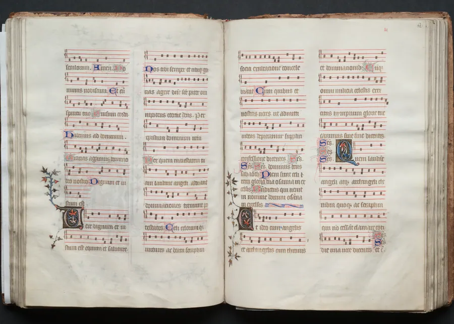 The Gotha Missal:  Fol. 62r, Text by Master of the Boqueteaux