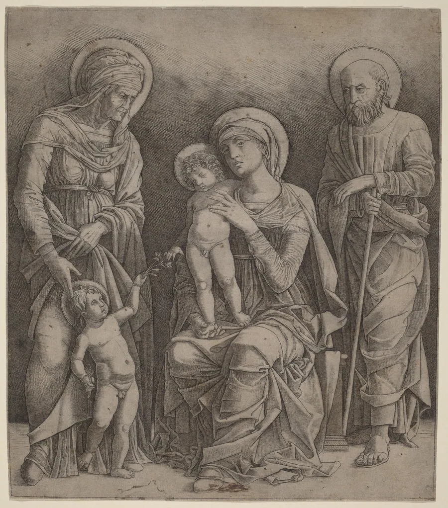 Holy Family with Saint Elizabeth and the Infant Saint John by Giovanni Antonio da Brescia
