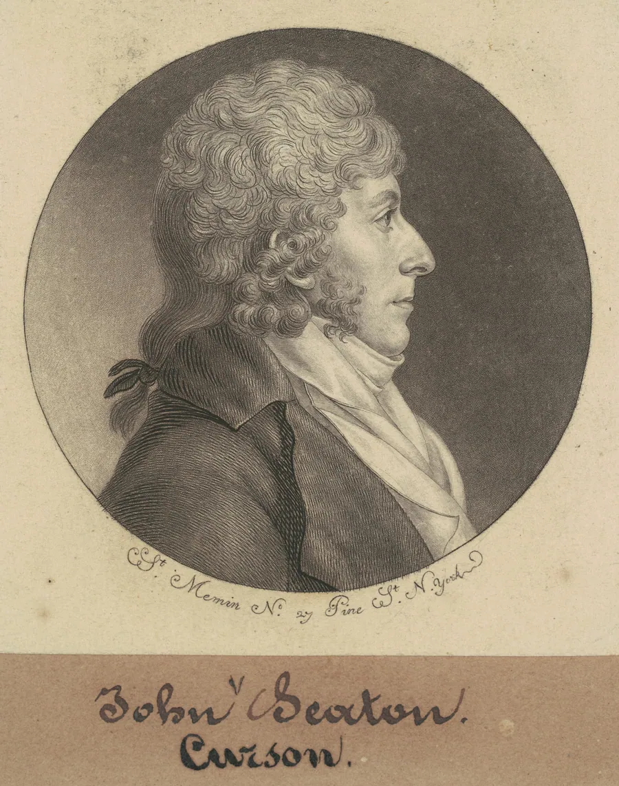 John Curzon Seton by Charles B. J. Févret de Saint-Mémin