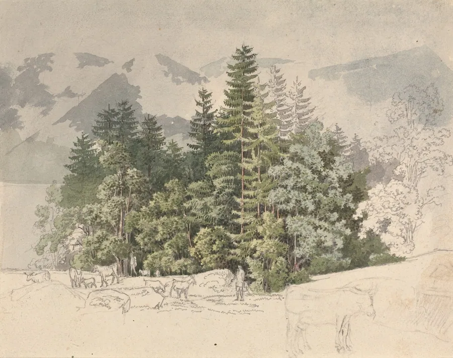 Alpine Landscape by Friedrich Salathé