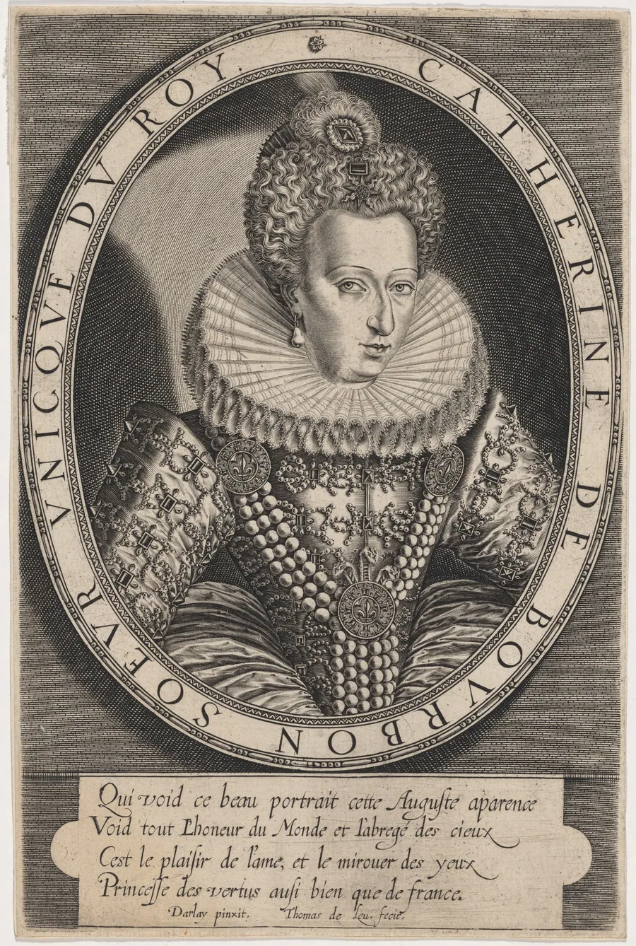 Catherine de Bourbon by Thomas de Leu
