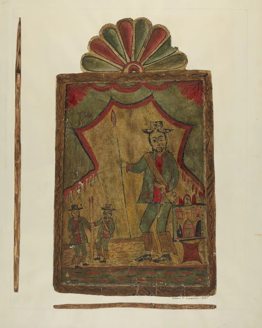 Retablo (St. Longinus) by Eldora P. Lorenzini