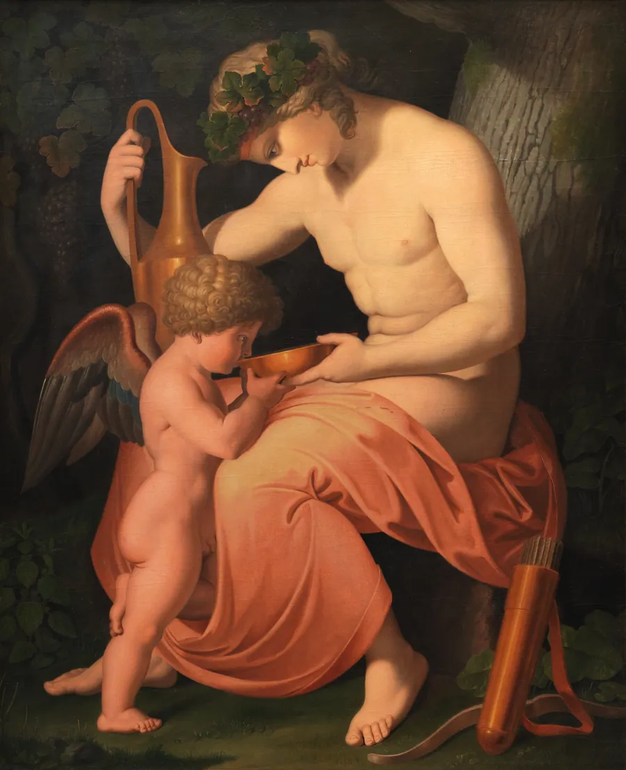 Bacchus og Amor by Asmus Jacob Carstens