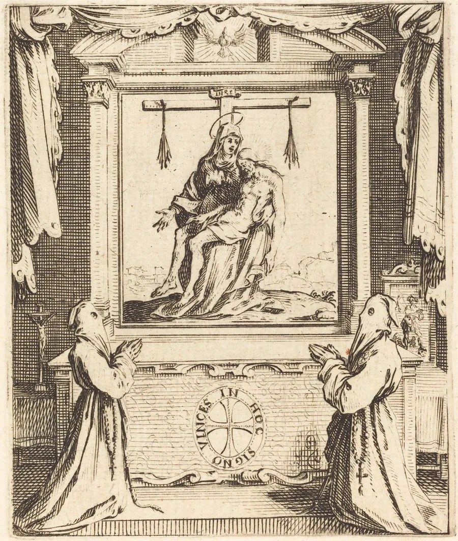 Frontispiece for The Order of the White Penitents at Nancy by Jacques Callot