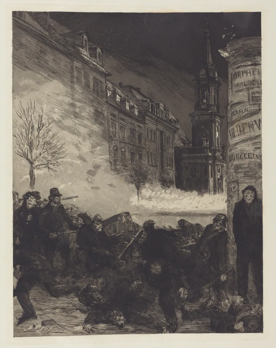Märztage II (March Days II) by Max Klinger