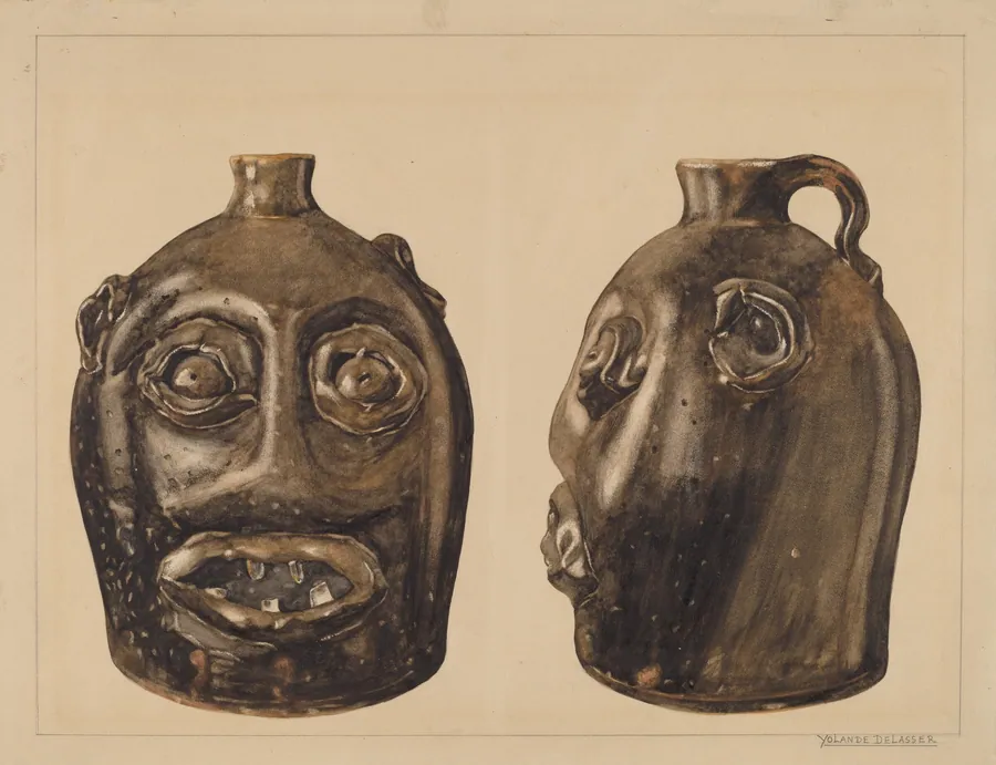 Grotesque Jug by Yolande Delasser