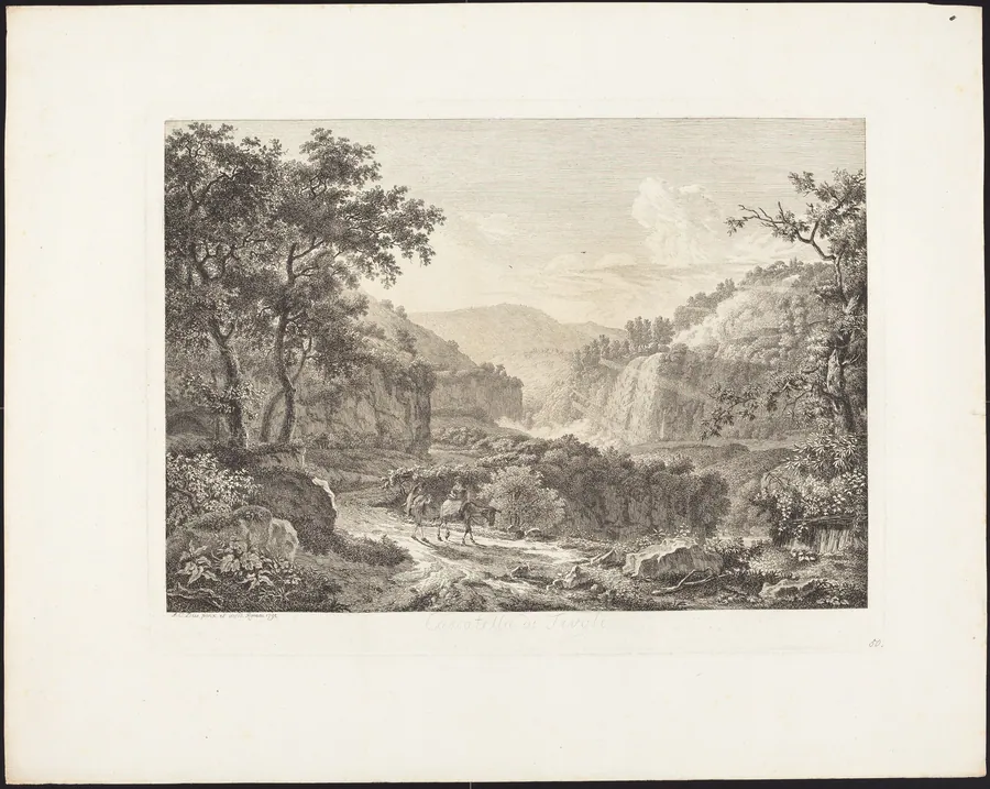 Cascatella di Tivoli, seconda veduta by Albert Christoph Dies