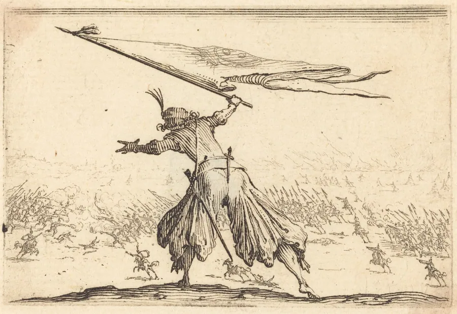Standard Bearer by Jacques Callot