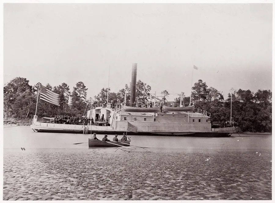 Commodore Perry, Pamunkey River by Timothy H. O'Sullivan