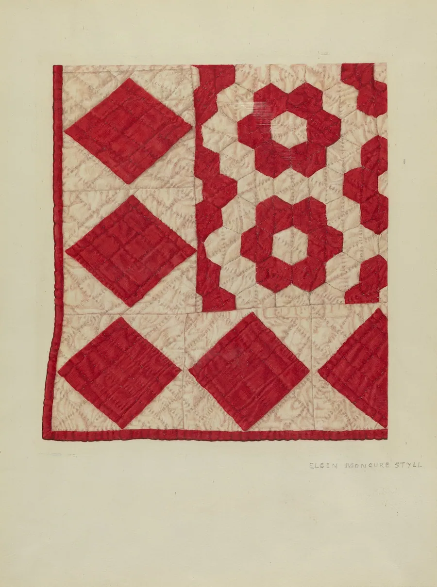 Patchwork Quilt by Elgin Moncure Styll