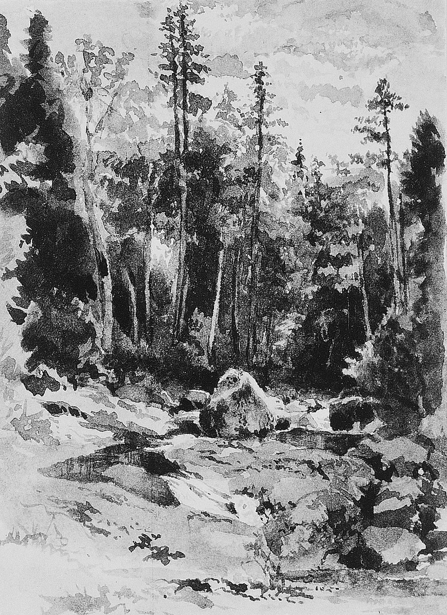 Peabody at the Glen, New Hampshire by John William Hill