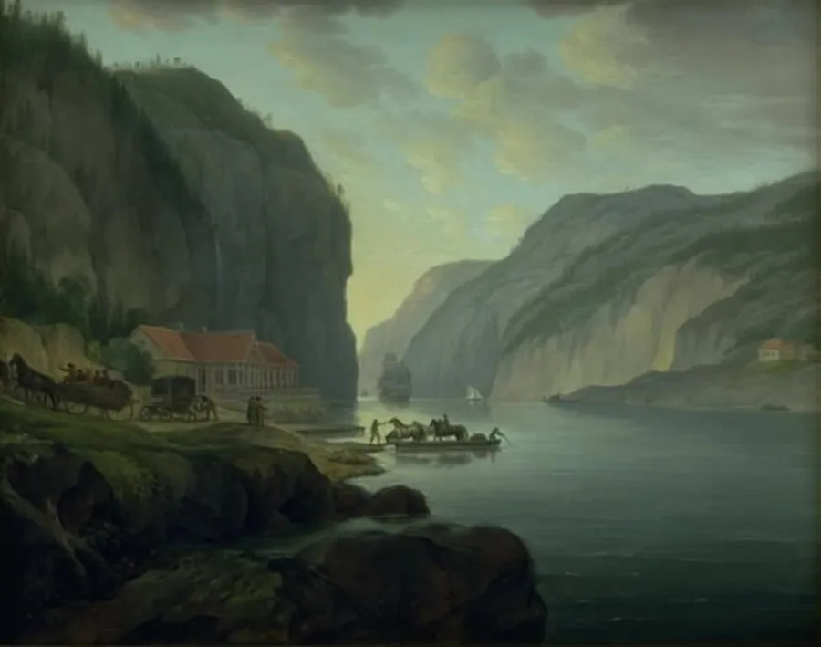 Svinesund nær Frederikshald i Norge by Erik Pauelsen