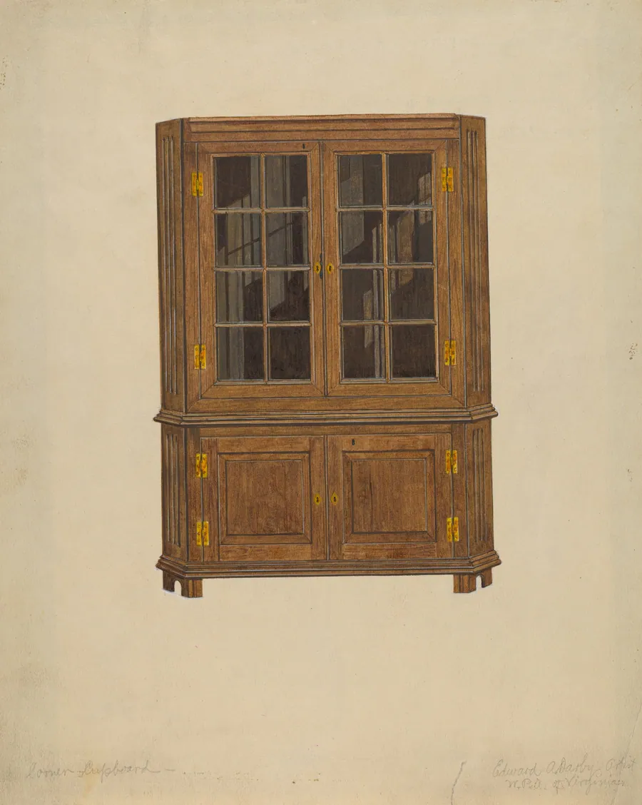 Corner Cupboard by Edward A. Darby