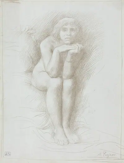 Nude Model Seated