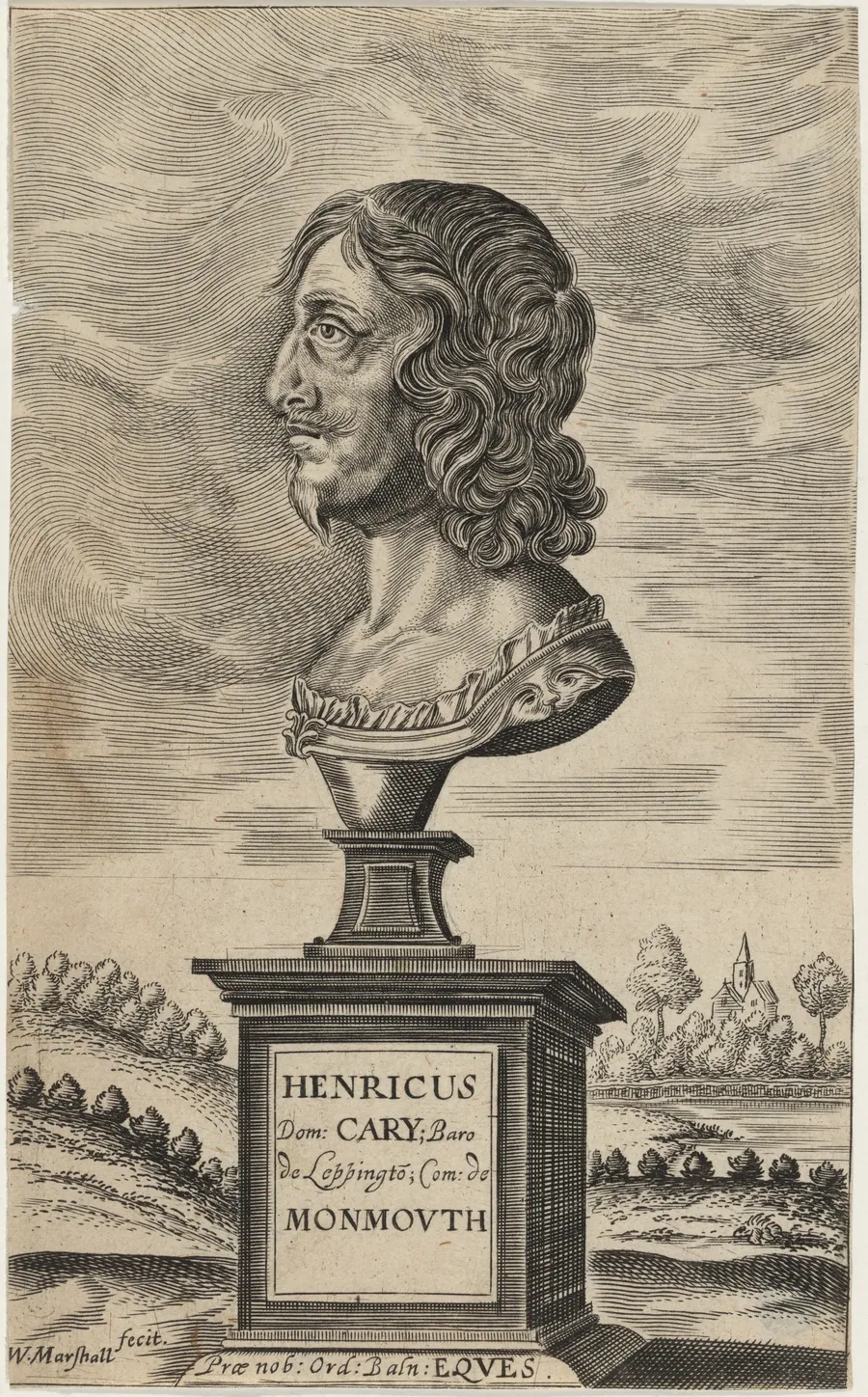 Bust of Earl of Monmouth by William Marshall