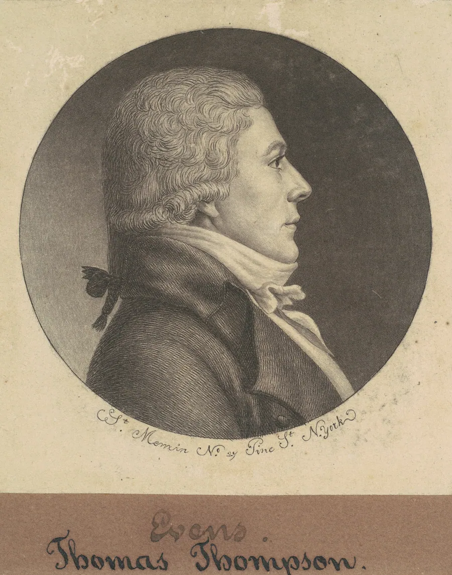 Thomas Thompson by Charles B. J. Févret de Saint-Mémin
