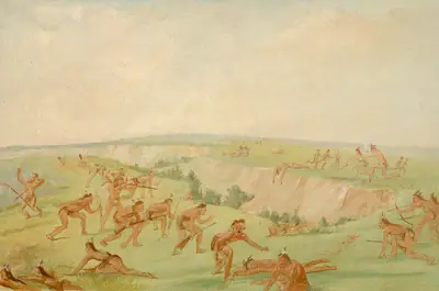 Mandan Attacking a Party of Arikara