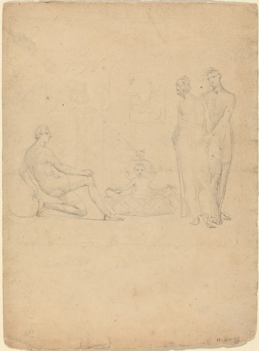 The Infant Hercules Throttling the Serpents by William Blake