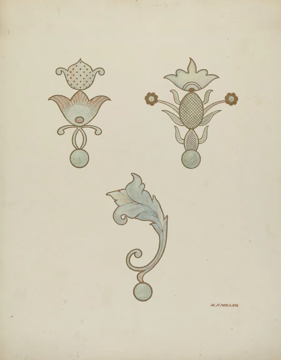 Painted Ceiling Decorations by Randolph F. Miller