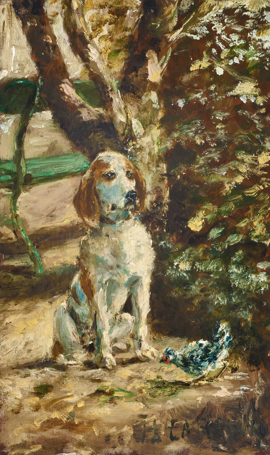 The Artist's Dog Flèche by Henri de Toulouse-Lautrec