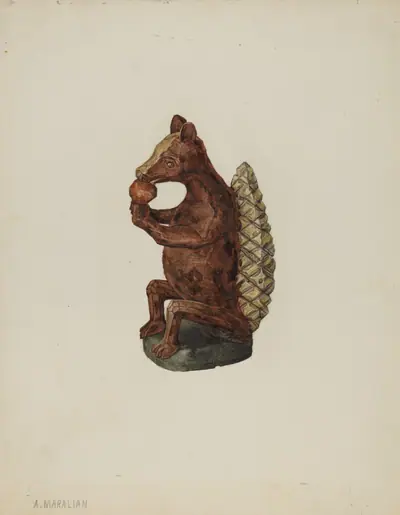 Pa. German Squirrel Figure