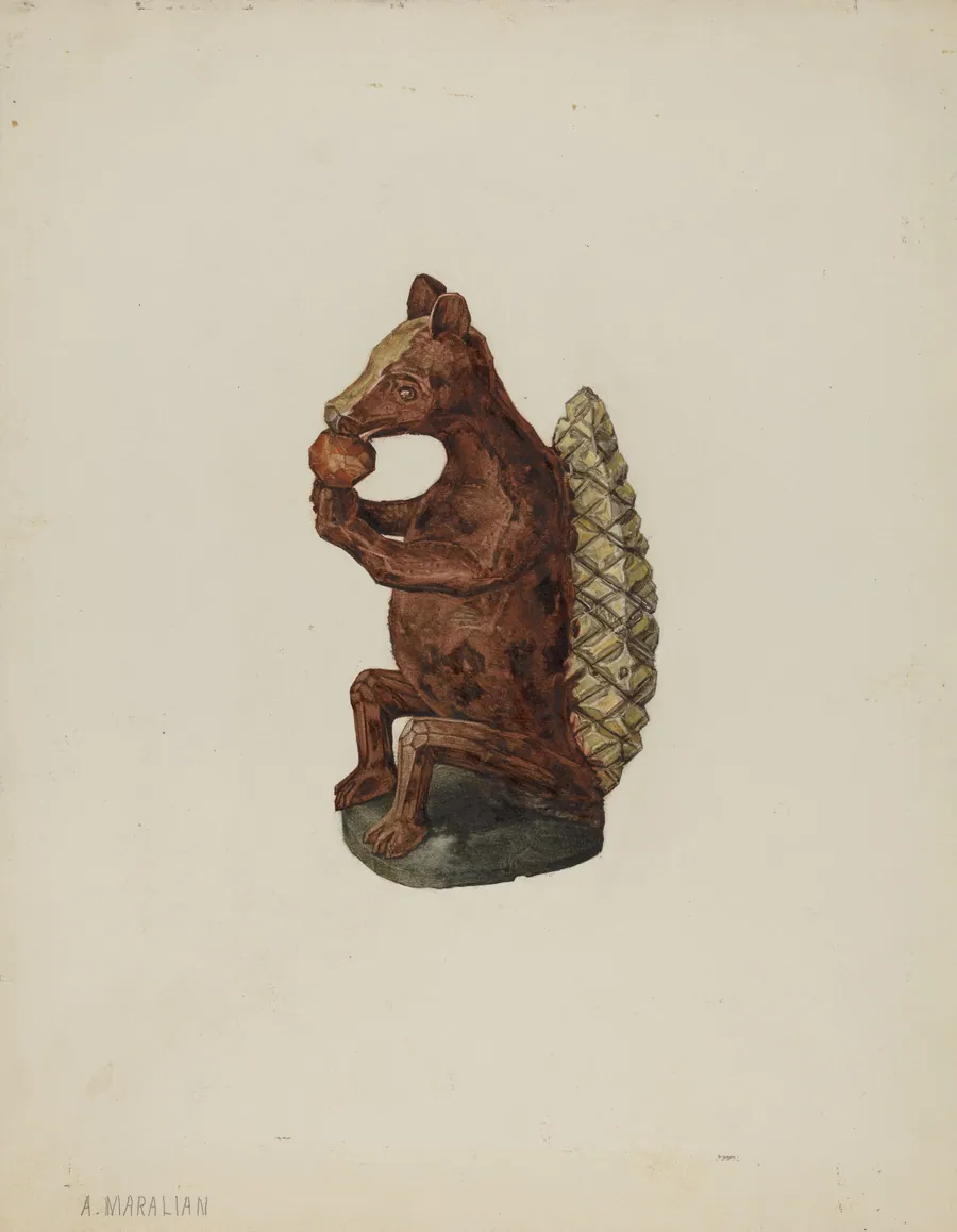 Pa. German Squirrel Figure by Arsen Maralian