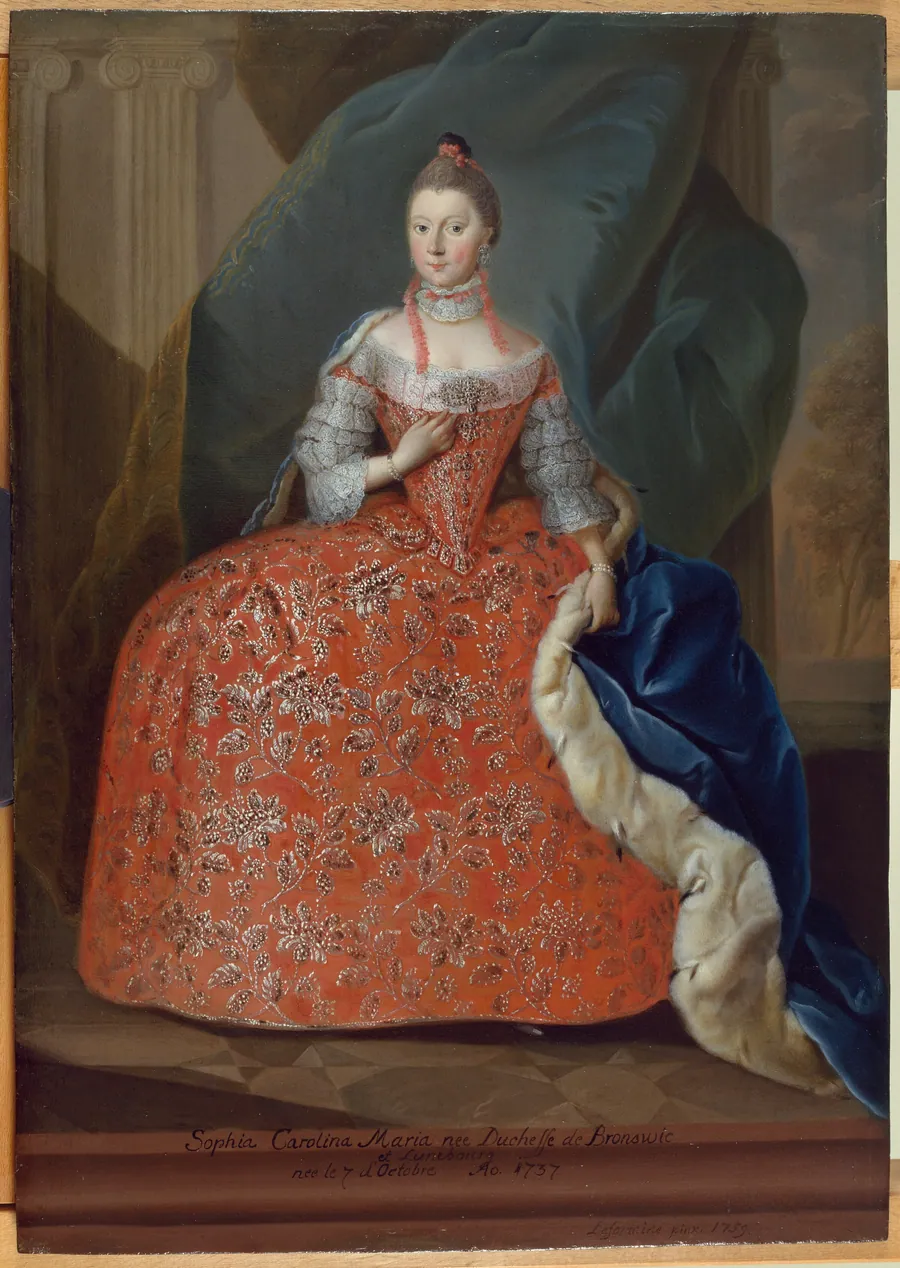 Sophia Carolina Maria, hertuginde af Braunschweig og Lünebourg by Ludolf Lafontaine
