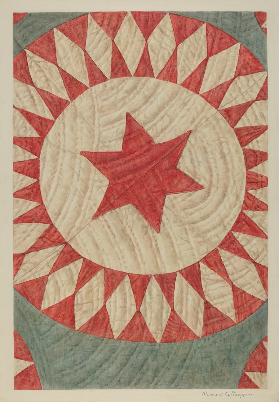 Star & Ring Quilt by Manuel G. Runyan