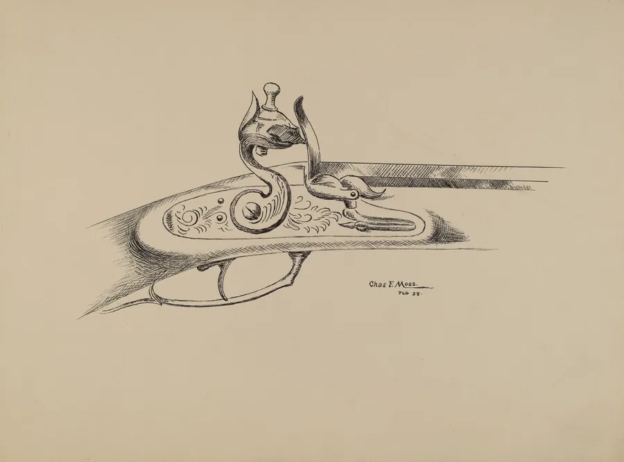 Detail of a Flint Lock by Charles Moss