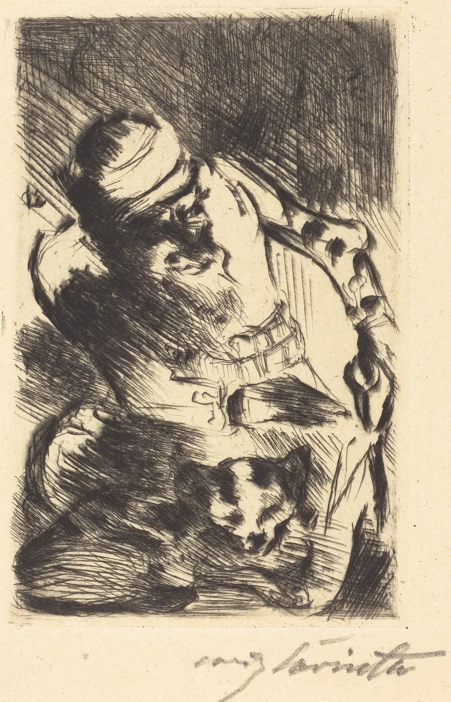 Die Katze des Propheten (The Cat of the Prophet) by Lovis Corinth