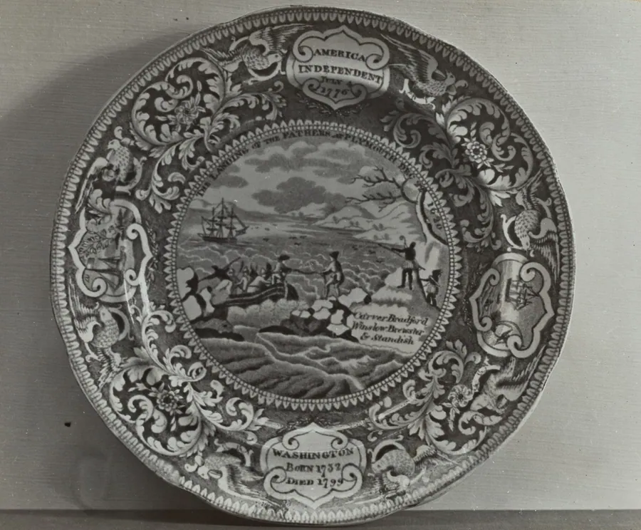 Plate - "Landing of the Pilgrims" by Helmut Hiatt
