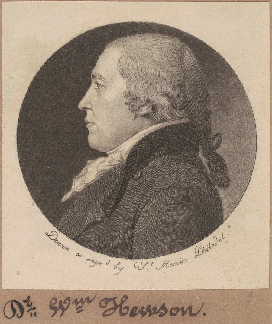 William Hewson by Charles B. J. Févret de Saint-Mémin