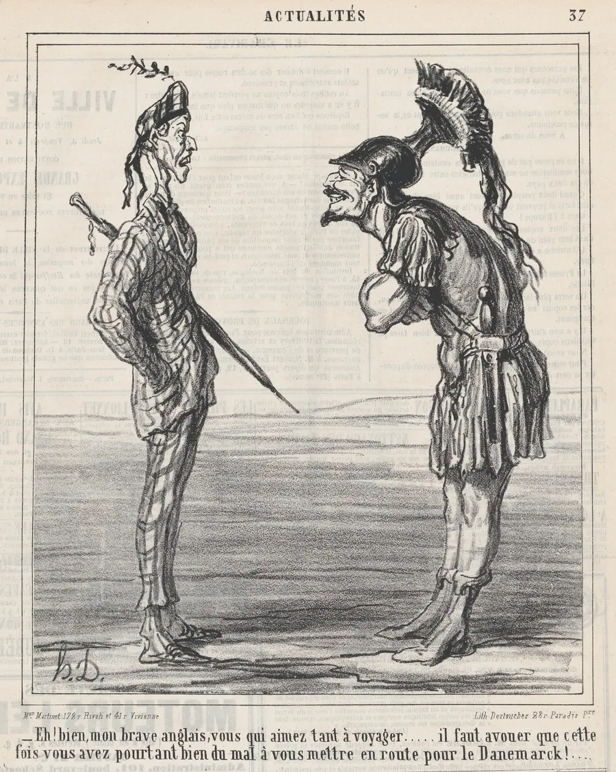 Well, my brave Englishman..., from 'News of the day,' published in Le Charivari, March 5, 1864 by Destouches