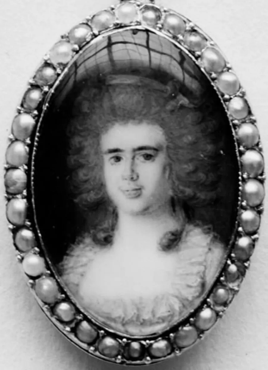 Portræt af Johanne Sophie Wleugel by F.C. Camradt