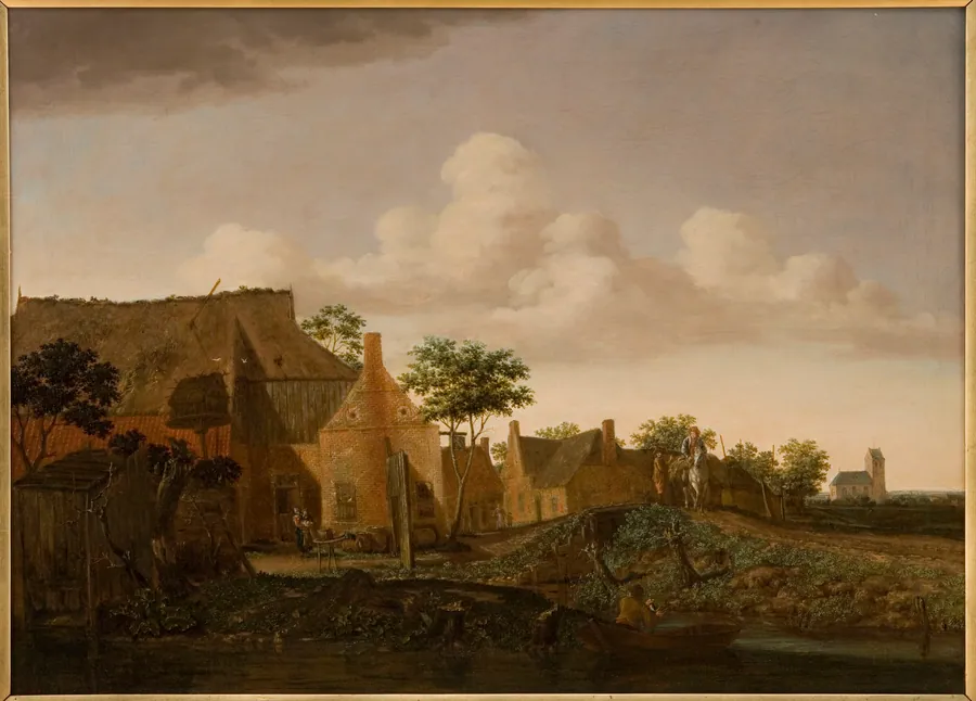Hollandsk landsby by Emanuel Murant