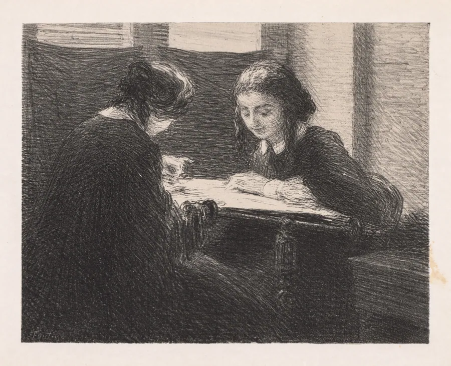 The Embroideres (Les Brodeuses), by Henri Fantin-Latour