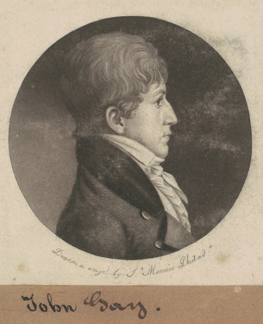 John Gay by Charles B. J. Févret de Saint-Mémin