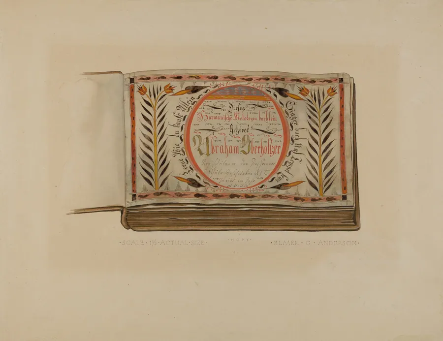 Pa. German Music Book by Elmer G. Anderson