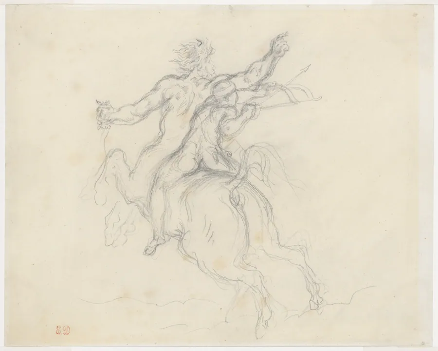 The Education of Achilles by Eugène Delacroix