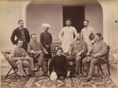 Civil officers at Jhansi (recto)