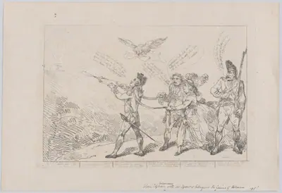 [Col. Topham Endeavouring, With His Squirt, to Extinguish the Genius of Holman]