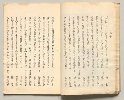 Spread Nine from Volume Five of People of Japan in Light Verse (Kyōka)