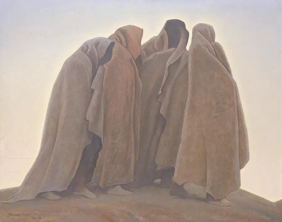 Shapes of Fear by Maynard Dixon, born Fresno, CA 1875-died Tucson, AZ 1946