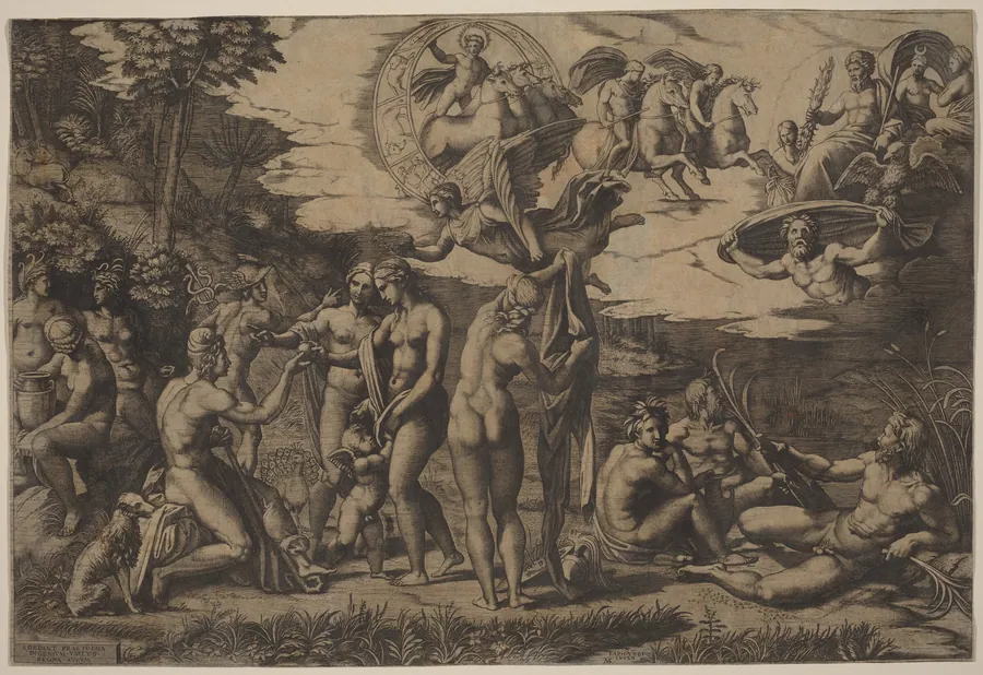 The Judgment of Paris by Marcantonio Raimondi