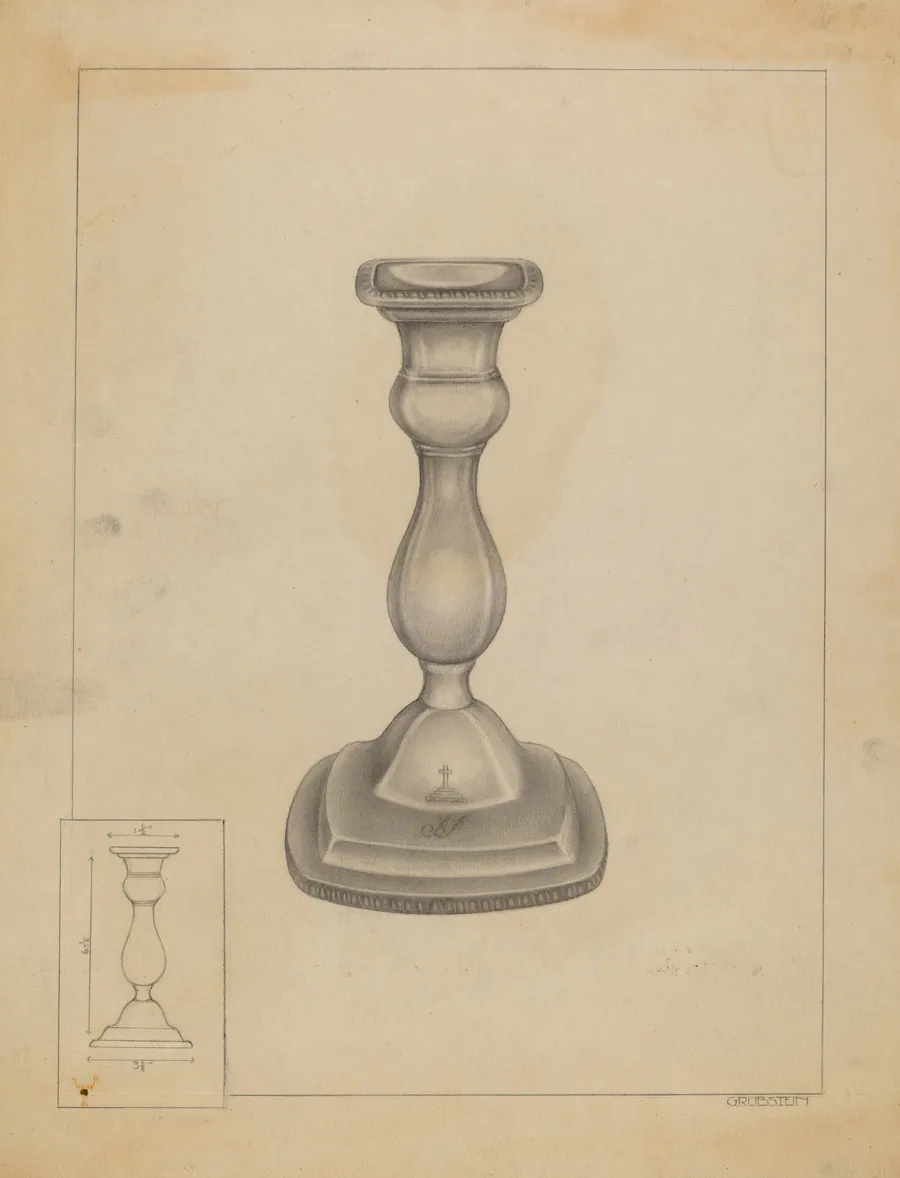 Candlestick by Milton Grubstein