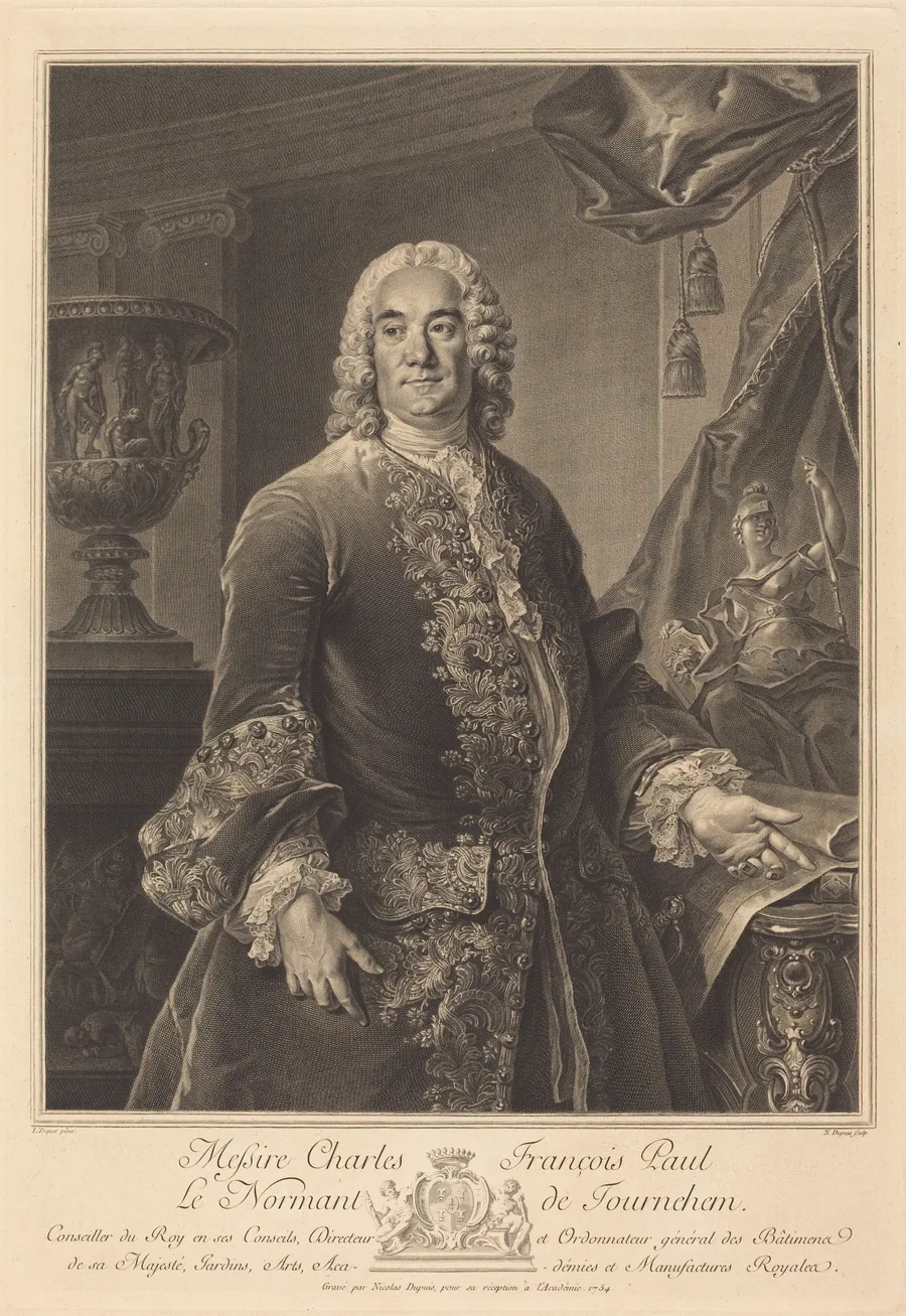Charles Francois Paul Le Normant de Tournehem by Nicolas-Gabriel Dupuis