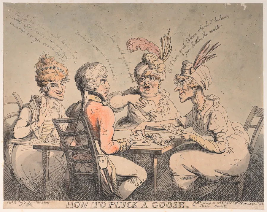 How to Pluck a Goose by Thomas Rowlandson